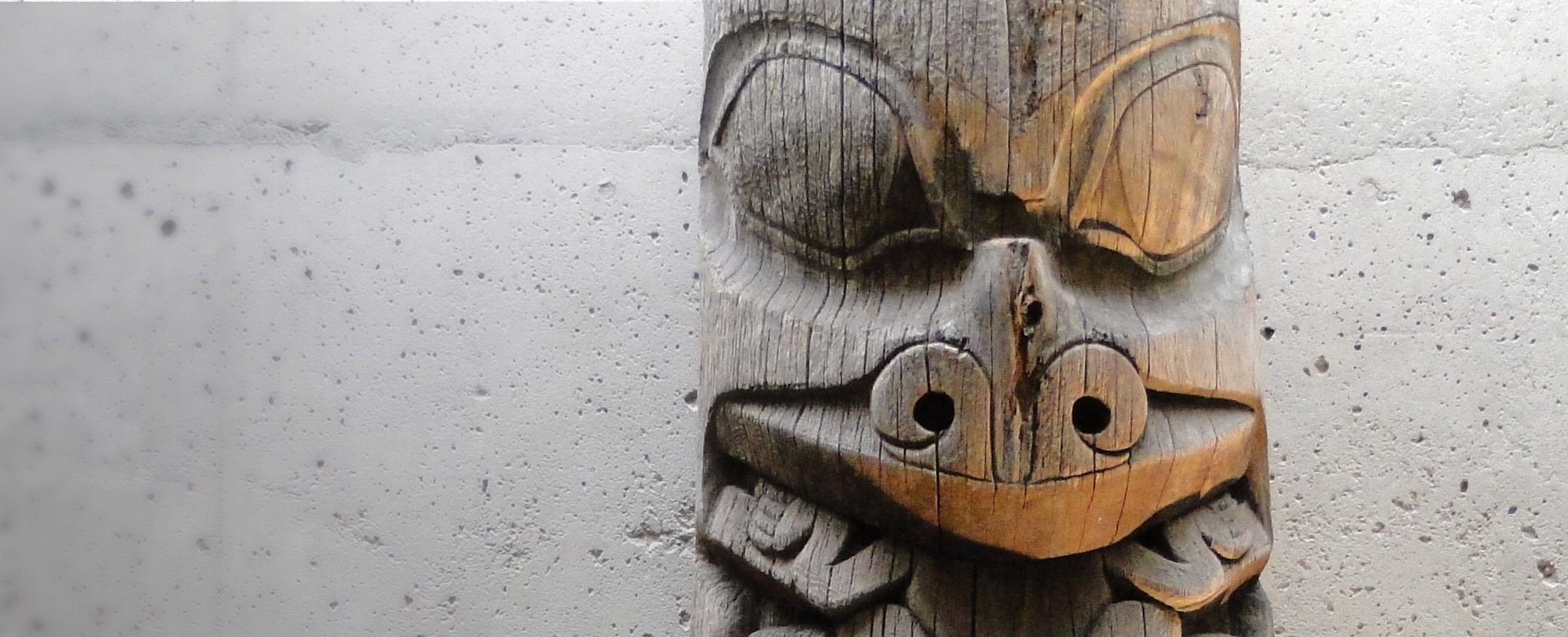 Totem pole in British Columbia